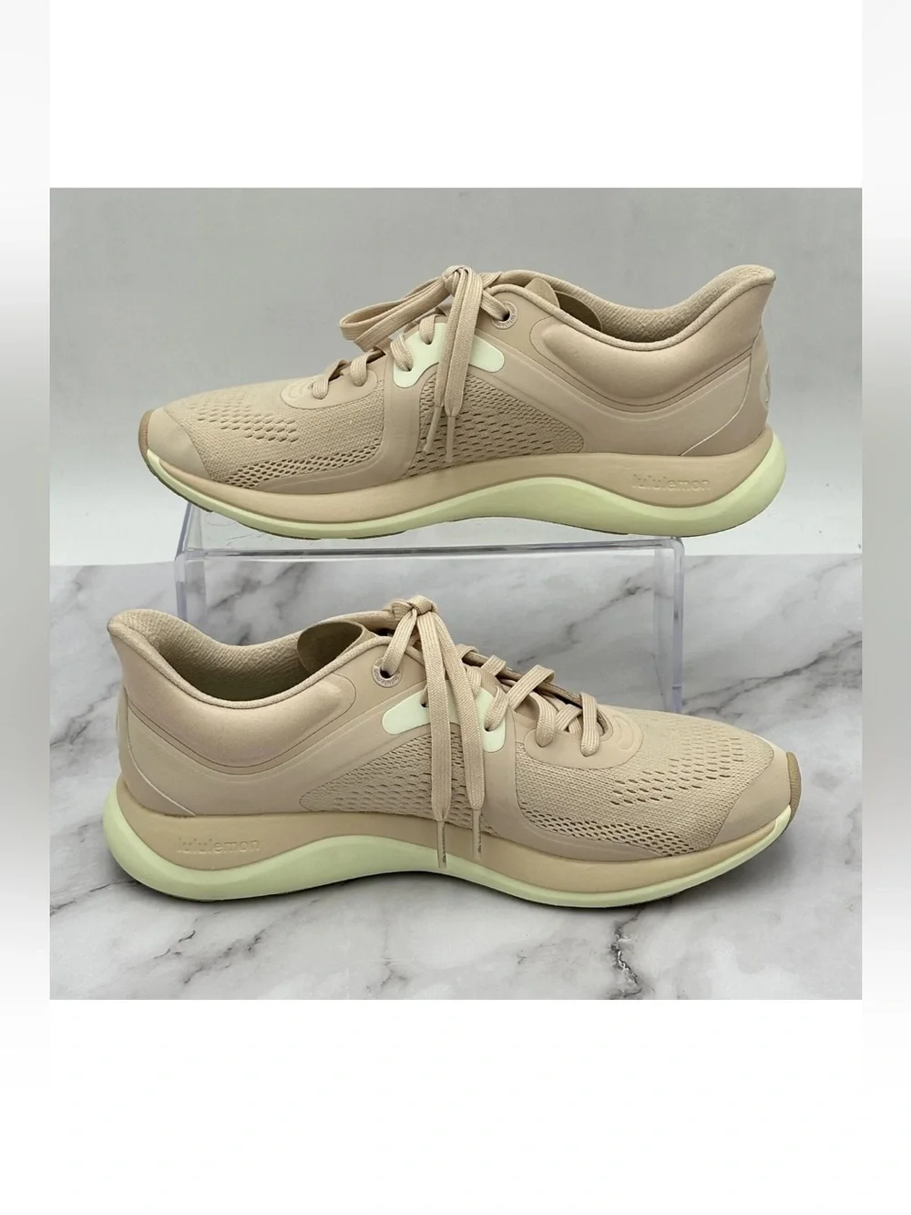 Lululemon Shoes Womens Size 10 Pinkish Beige Mesh Running Comfort Sneakers